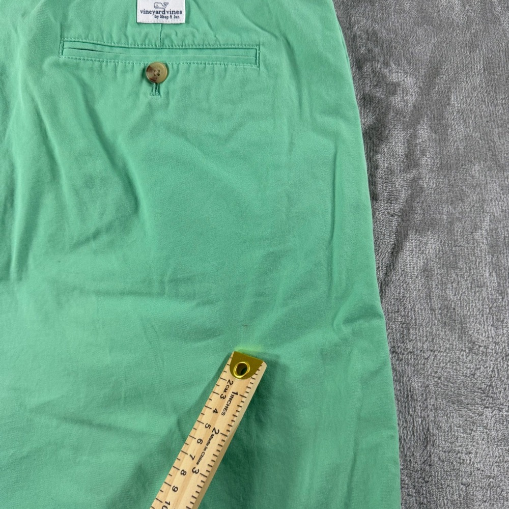 Vineyard Vines Club Short Mens 38 Mint Green Chino‎ Cotton Twill 9 Inch Inseam - Picture 9 of 10